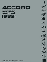 1982 Honda Accord Factory Service Manual on CD-ROM