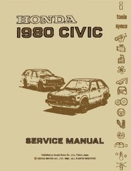 1980 Honda Civic Factory Service Manual on CD-ROM