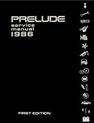 1986 Honda Prelude Factory Service Manual on CD-ROM