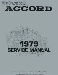 1979 Honda Accord Factory Service Manual on CD-ROM