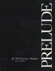 1994 Honda Prelude Factory Service Manual on CD-ROM