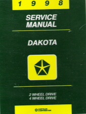 1998 Dodge Dakota Factory Service Manual on CD-ROM