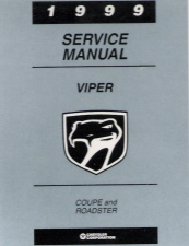 1999 Dodge Viper Factory Service Manual on CD-ROM