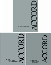 1998 Honda Accord Factory Service Manual  on CD-ROM with Coupe and V6 Supplement