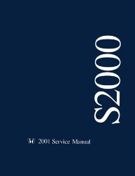 2001 Honda S2000 Factory Service Manual on CD-ROM