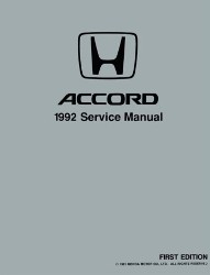 1992 Honda Accord Factory Service Manual on CD-ROM