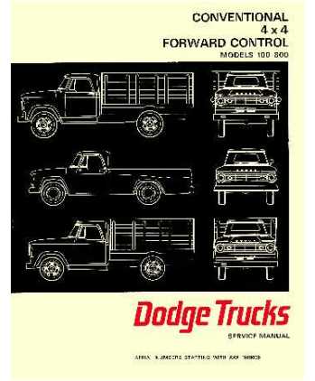 1967 Dodge Light Duty Trucks 100-800 Body, Chassis & Drivetrain Shop Manual