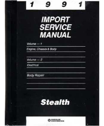1991 Dodge Stealth Body, Chassis & Drivetrain Electrical Shop Manual