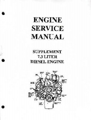 1988 - 1993 Ford Truck 7.3 Diesel Engine Shop Manual