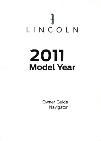 2011 Lincoln Navigator Owner's Manual 