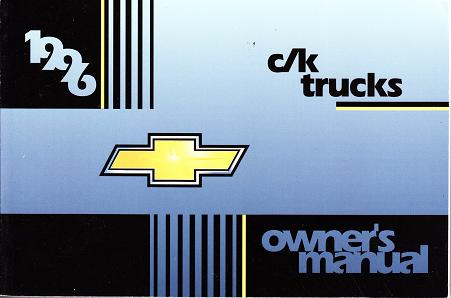 1996 Chevrolet C/K Trucks Owner's Manual