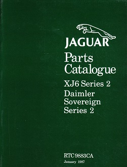 1974 - 1979 Jaguar XJ6 & Daimler Sovereign Series 2 Official Parts Catalog