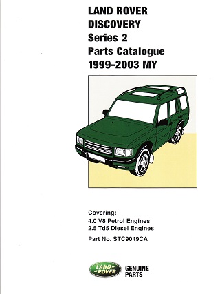 1999 - 2003 Land Rover Discovery Series II Parts Catalog