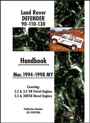 1994 - 1998 Land Rover Defender Owners Handbook