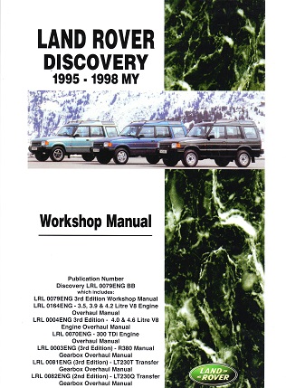 1995 - 1998 Land Rover Discovery Official Workshop Repair Service Manual