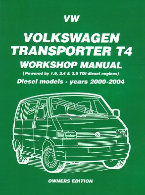 2000 - 2004 Volkswagen Transporter T4 Diesel Workshop Manual