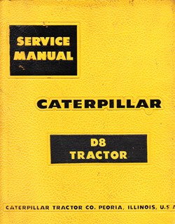 1959 Caterpillar D8 Tractor Factory Service Manual