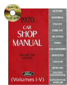 1970 Ford / Lincoln / Mercury Factory Shop Manual CD-ROM