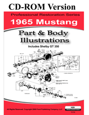 1965 Ford Mustang Factory Part & Body Illustrations CD