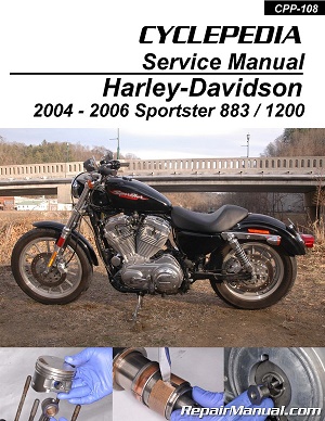 2004 - 2006 Harley-Davidson XL883 & XL1200 Sportster Cyclepedia Motorcycle Service Manual