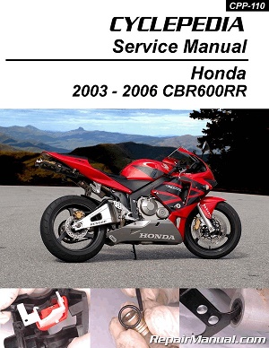 2003 - 2006 Honda CBR600RR Cyclepedia Motorcycle Service Manual