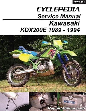 1989 - 1994 Kawasaki KDX200E Cyclepedia Motorcycle Service Manual