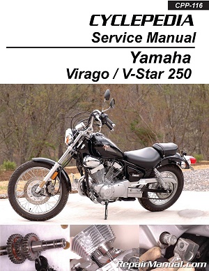 1988 - 2021 Yamaha Virago XV250 & V-Star 250 Cyclepedia Motorcycle Service Manual