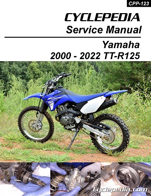 2000 - 2024 Yamaha TT-R125/E/LE Cyclepedia Motorcycle Service Manual