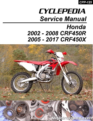 2002 - 2017 Honda CRF450R & CRF450X Cyclepedia Motorcycle Service Manual