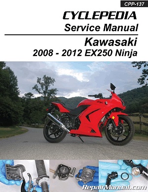 2008 - 2012 Kawasaki Ninja 250R Cyclepedia Motorcycle Service Manual