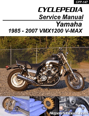 1985 - 2007 Yamaha VMX1200 VMAX Cyclepedia Motorcycle Service Manual