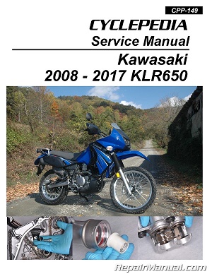 2008 - 2017 Kawasaki KLR650 Cyclepedia Motorcycle Service Manual