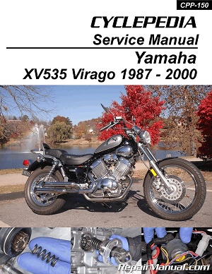 1987 - 1990 & 1993 - 2000 Yamaha Virago XV535 Cyclepedia Motorcycle Service Manual