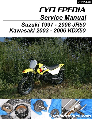 1997 - 2006 Suzuki JR50 & Kawasaki KDX50 Cyclepedia Motorcycle Service Manual