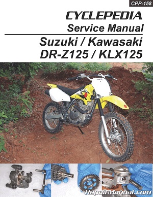 2003 - 2023 Suzuki DR-Z125 & Kawasaki KLX125 Cyclepedia Motorcycle Service Manual