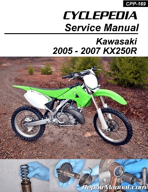 2005 - 2007 Kawasaki KX250R Cyclepedia Motorcycle Service Manual