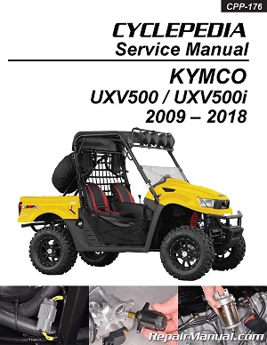 2009 - 2018 KYMCO UXV500 4X4 Side-by-Side Cyclepedia Service Manual