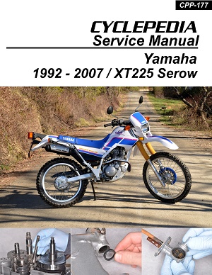 1992 - 2007 Yamaha XT225 Serow Cyclepedia Motorcycle Service Manual