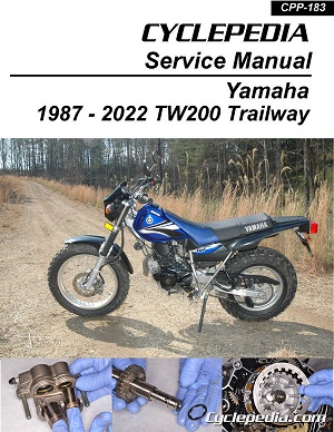 1987 - 2024 Yamaha TW200 Trailway Cyclepedia Motorcycle Service Manual