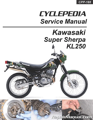1997 - 2009 Kawasaki KL250 Super Sherpa Cyclepedia Motorcycle Service Manual