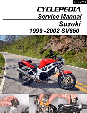 1999 - 2002 Suzuki SV650 Cyclepedia Motorcycle Service Manual