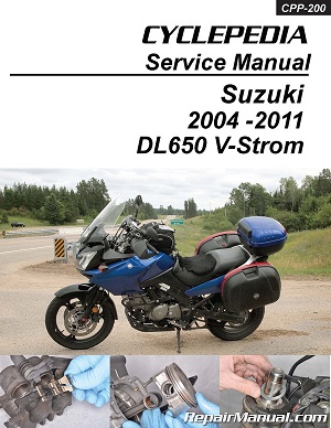 2004 - 2011 Suzuki DL650 V-Strom Cyclepedia Motorcycle Service Manual