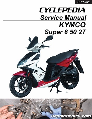 KYMCO Super 8 50 2T Cyclepedia Scooter Service Manual