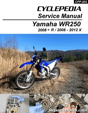 2008 - 2020 Yamaha WR250R & WR250X Cyclepedia Motorcycle Service Manual
