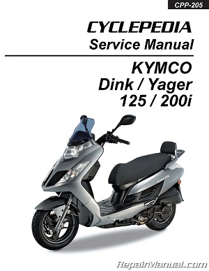 2010 - 2018 KYMCO Yager/Dink 125cc & 200cc Cyclepedia Scooter Service Manual