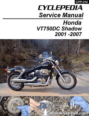 2001 - 2007 Honda VT750DC Shadow Spirit Cyclepedia Motorcycle Service Manual