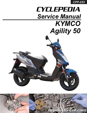 KYMCO Agility 50 Cyclepedia Scooter Service Manual