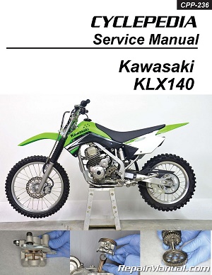 2008 - 2023 Kawasaki KLX140 Cyclepedia Motorcycle Service Manual