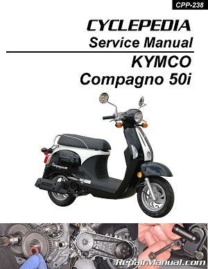 KYMCO Compagno 50i Cyclepedia Scooter Service Manual