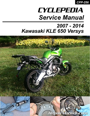 2007 - 2014 Kawasaki KLE650 Versys Cyclepedia Motorcycle Service Manual